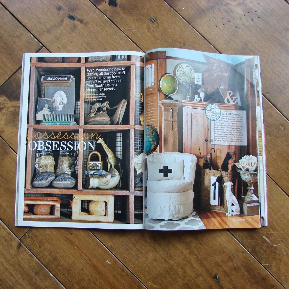 Flea Market Vintage Antique Decorating Magazines Lot of 5 Country Cottage Style - Picture 12 of 16